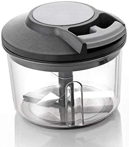 deevudi Plastic Manual Hand Pull Vegetable Chopper Blender with Large Capacity (Black, 650ml)
